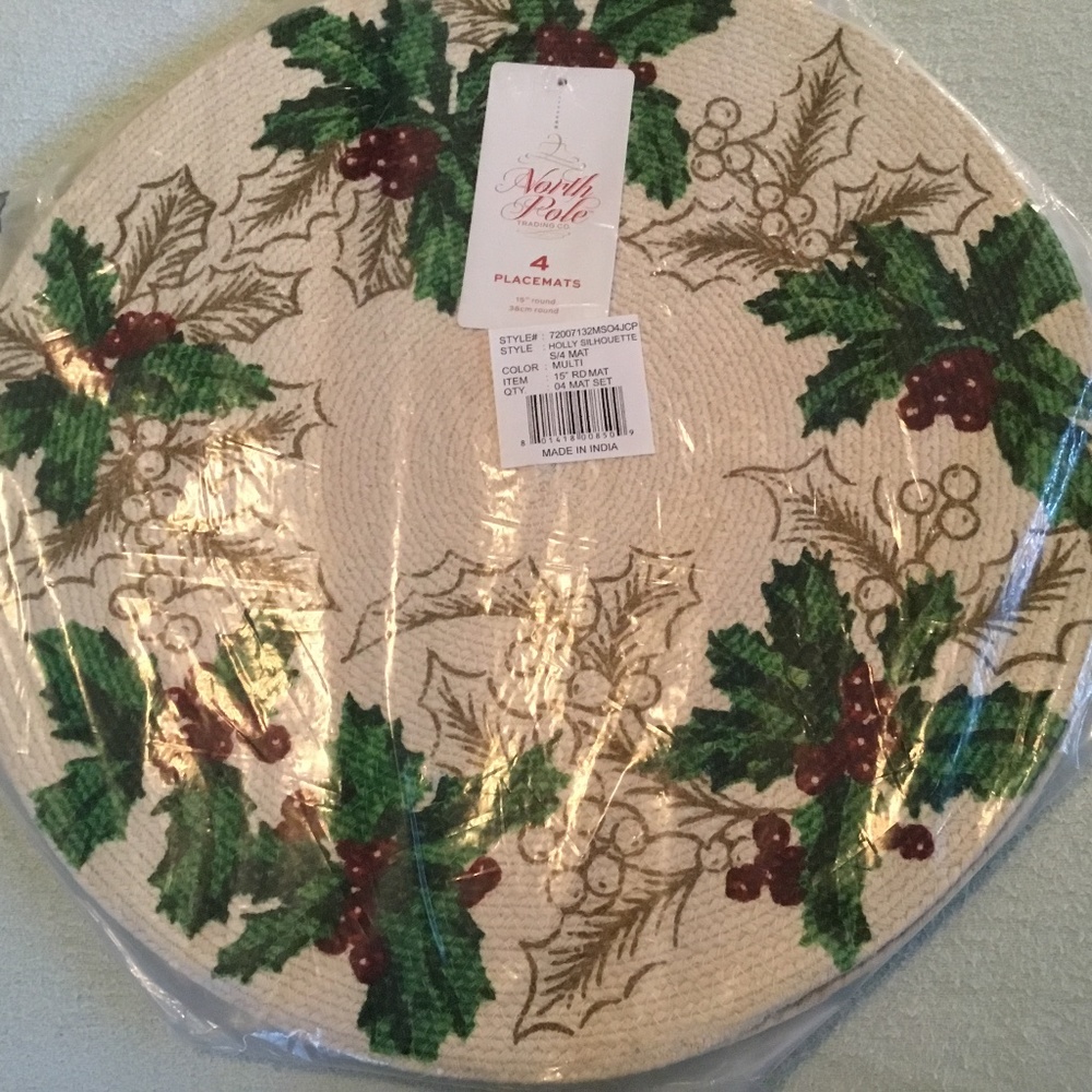 Set of Four Christmas Placemats